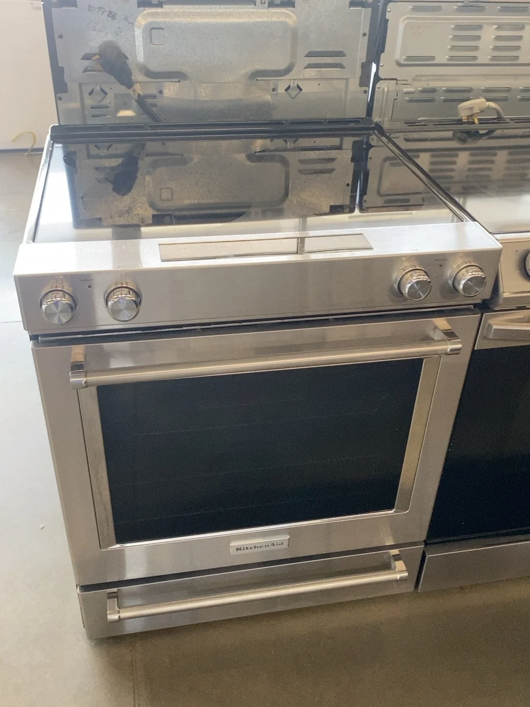 KitchenAid Electric range · stainless steel